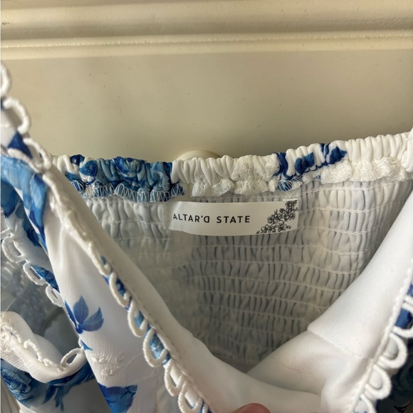Altar'd State Blue Floral Dress - Picture 4 of 5